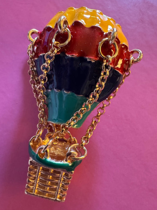 Hot Air Balloon brooch