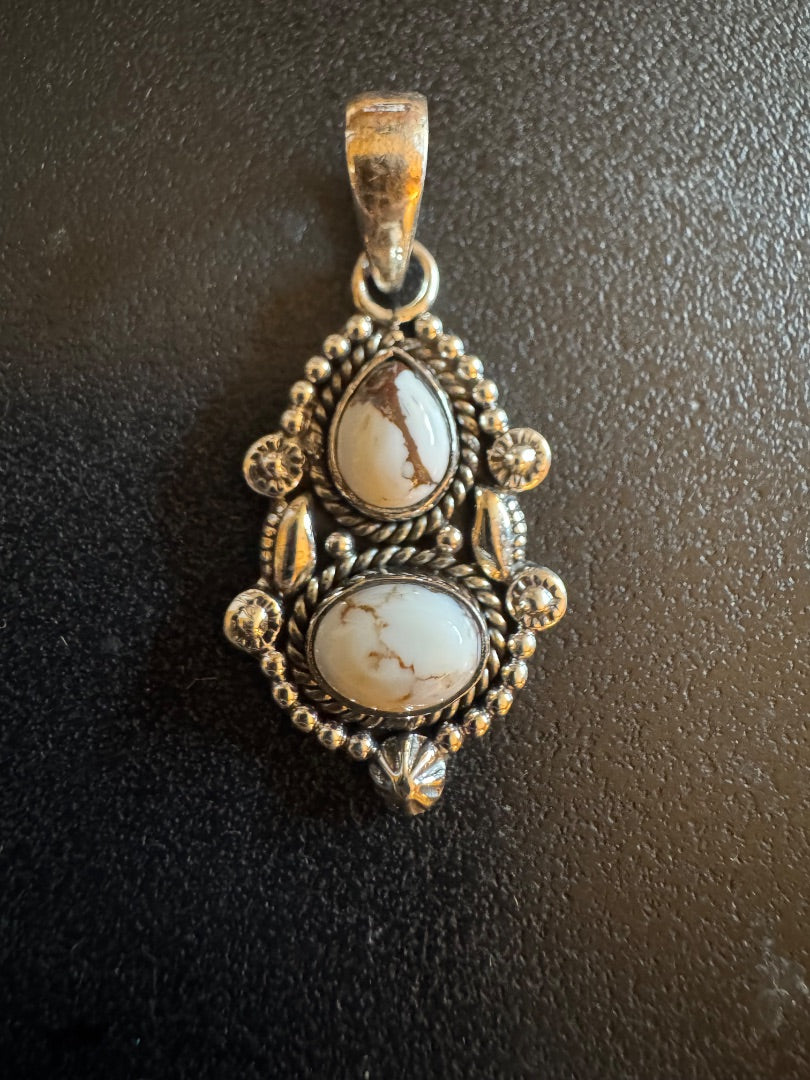 Wild Horse pendant bail stamped 925