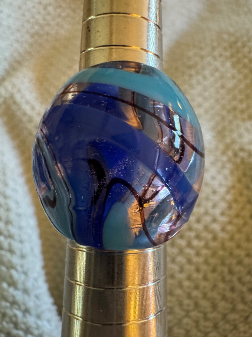 Blue Clear Black Resin? ring 6 1/2