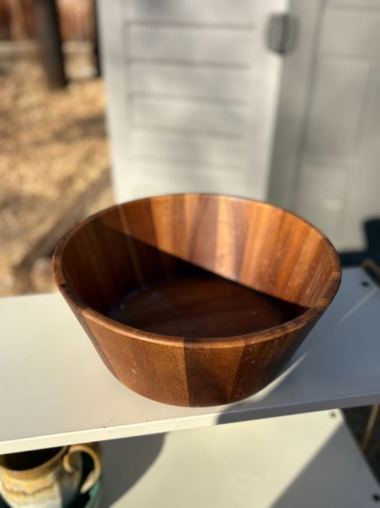 Large wood bowl