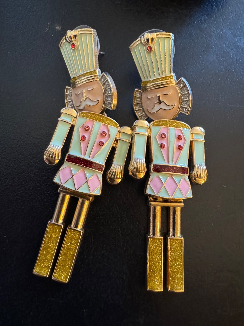 Nutcracker stud large earrings