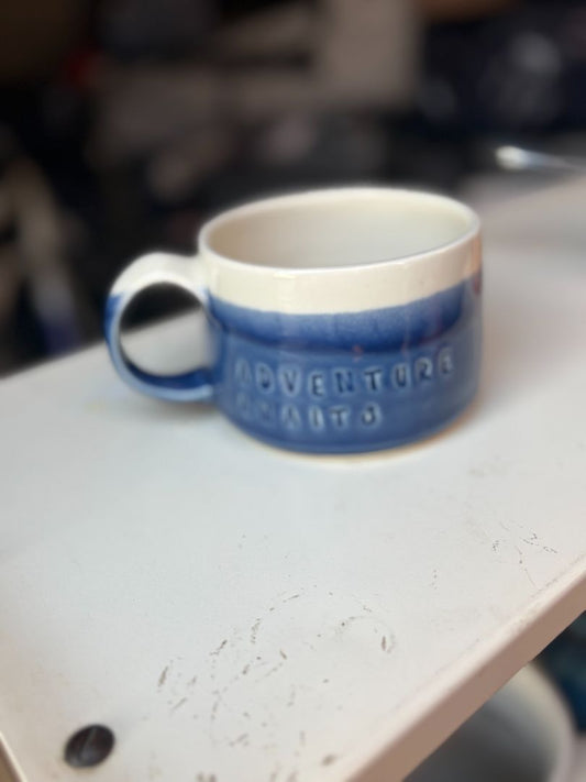 Adventure awaits mug