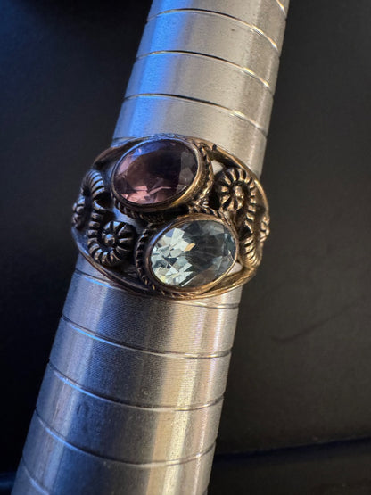 Purple Blue stone 925 ring 9