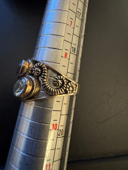 Purple Blue stone 925 ring 9