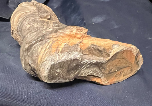 Hand carved stone cowboy boot