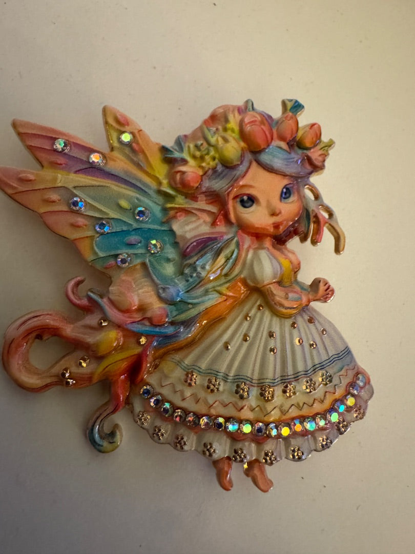 Fairy girl brooch
