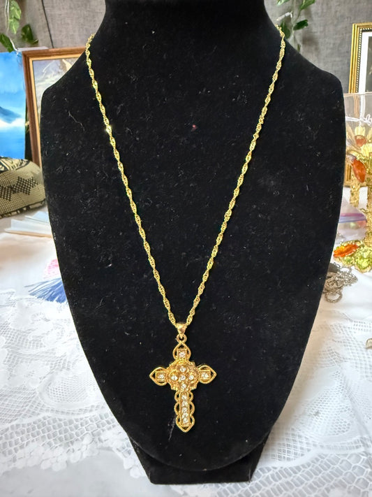 Gold Cross Necklace