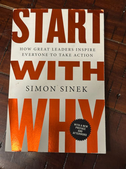 Paperback Start With Why, 6 x 4 x 1