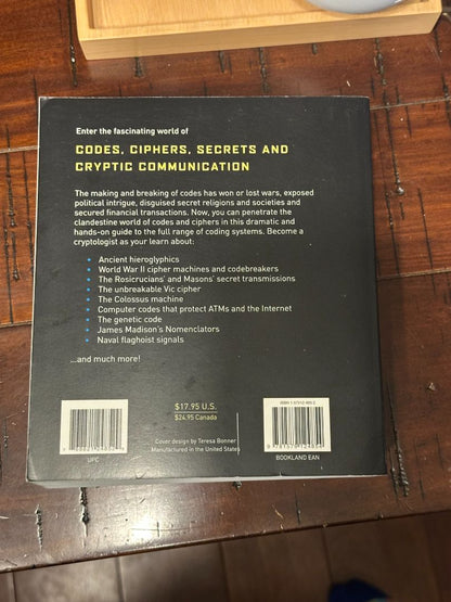 Paperback Codes, Ciphers, Secrets, and Cryptic Communication, 8 x 6 x 3