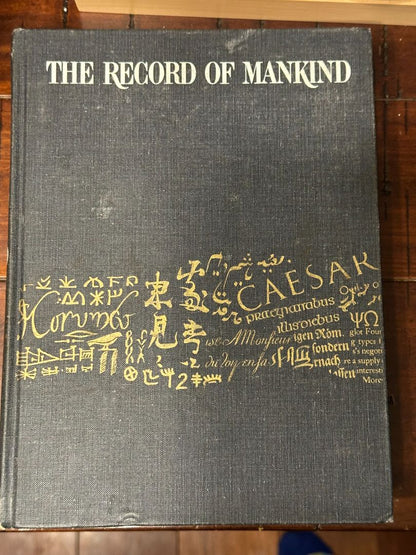 Hardcover The Record of Mankind, 10 x 5 x 2