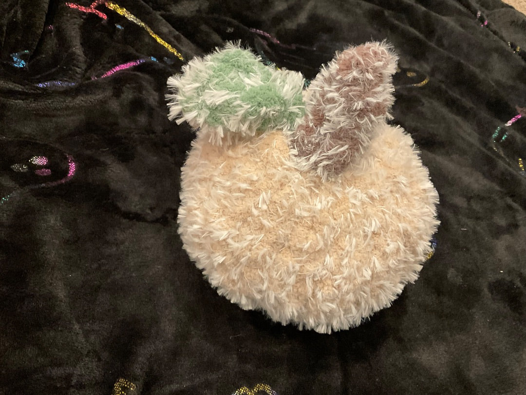 Frosted Ivory Handmade Frosted Hand Knit Pumpkins, Small