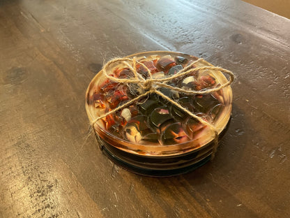 Multi Handmade Dark Mermaid Coasters (4-set)