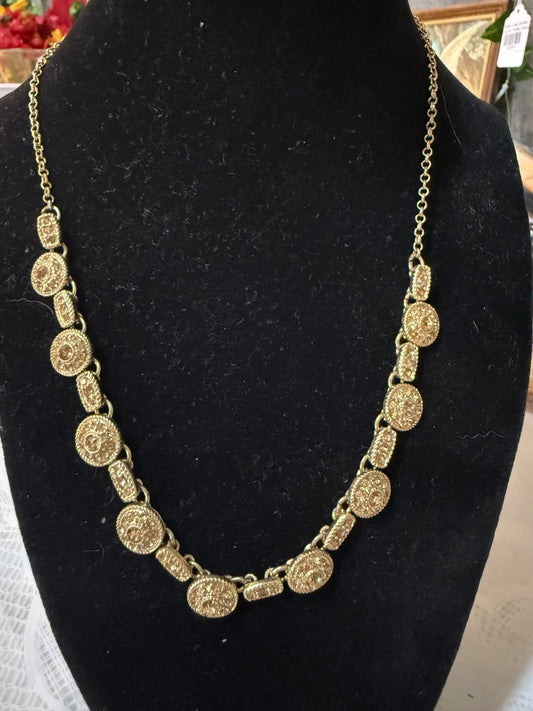 Gold tone Monet Necklace