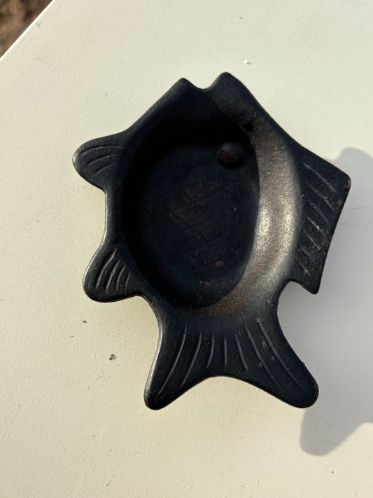 Cast iron style fish dish