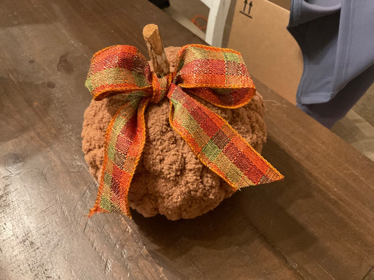 Dark Orange Handmade Hand Knit