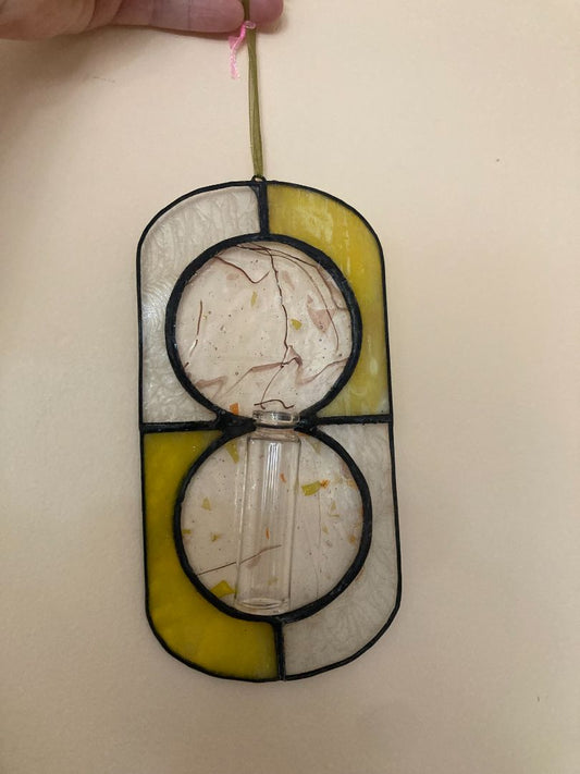 yellow  Stained glass plant propagation station