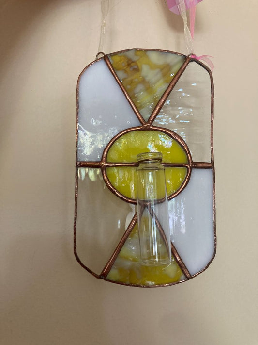 yellow  Stained glass plant propagation station
