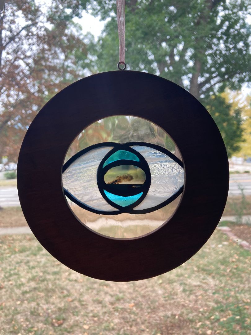 pink  Stained Glass Eye Spy Smoke