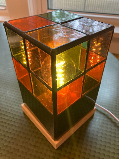 Stained Glass Lamp Cubed