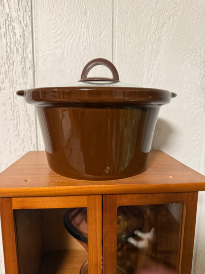 Brown Crock Pot Owl Crockpot, 2.5 quart