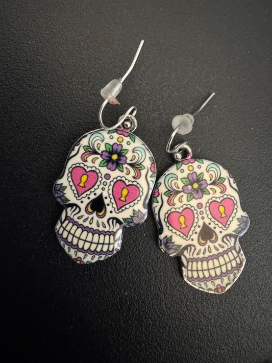 Day of the Dead skeleton earrings