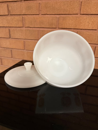 White with brown Federal Glass Federal Glass Sunflower 1.5 Quart Covered Dish, 1.5 quart