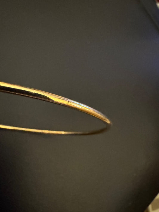 Gold Tone thin bangle
