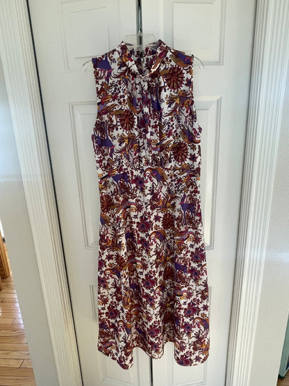Vintage 70s deer and bird print dress