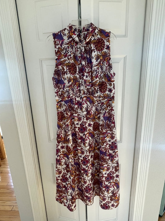 Vintage 70s deer and bird print dress