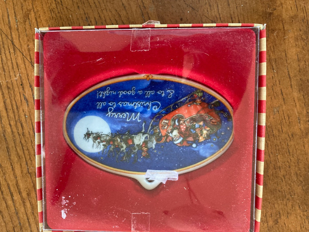 ME Ornament Santa Sleigh