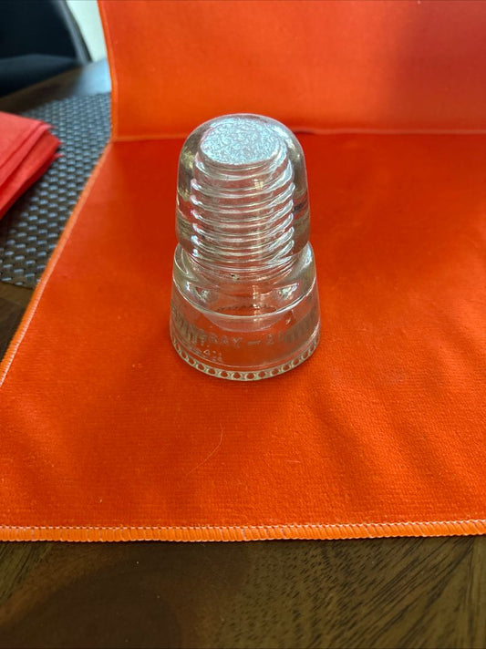 Clear Glass  Vintage Insulator