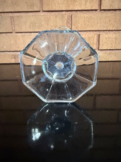 Clear  Art Deco Tulip Shaped Vase