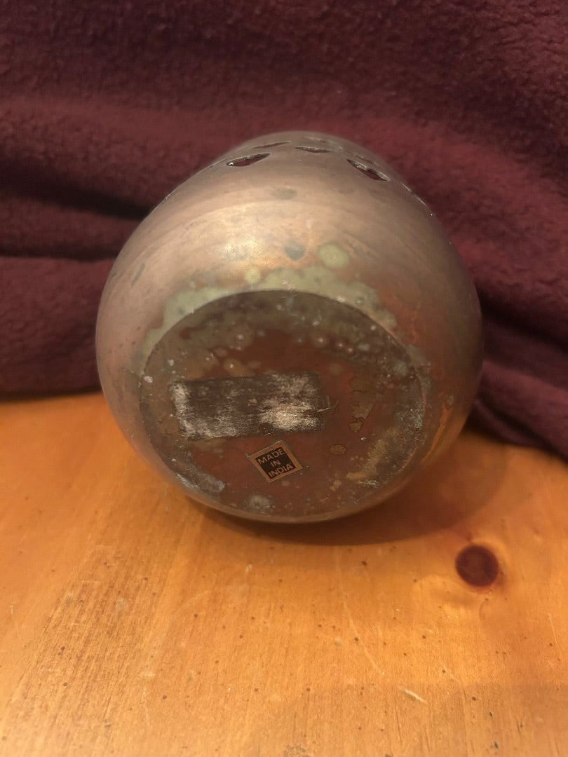 Brass Heart Votive Candle Holder