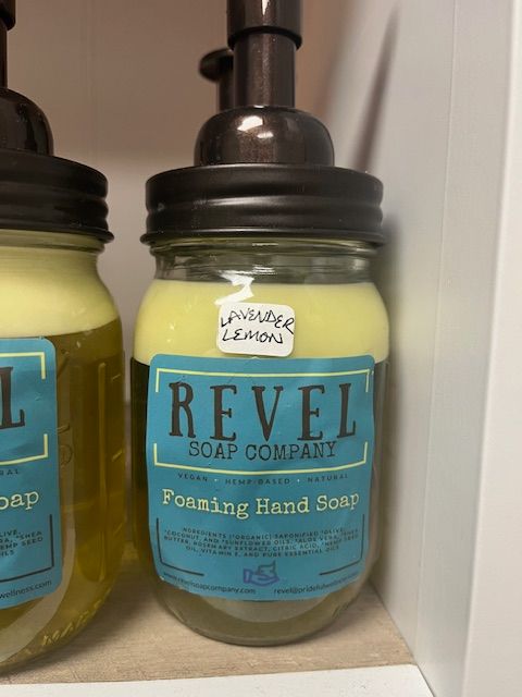 Brown/Blue Revel Soap Company Levender & Lemon Foaming Hand Soap, 3x3x8