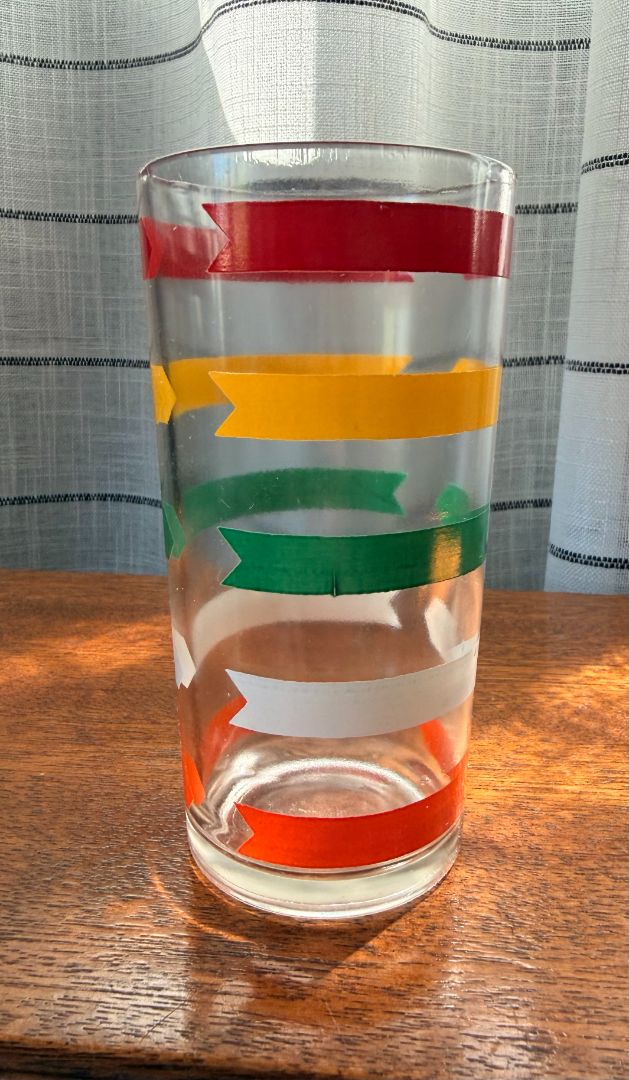 Vintage Hazel Arrow Stripe Glass