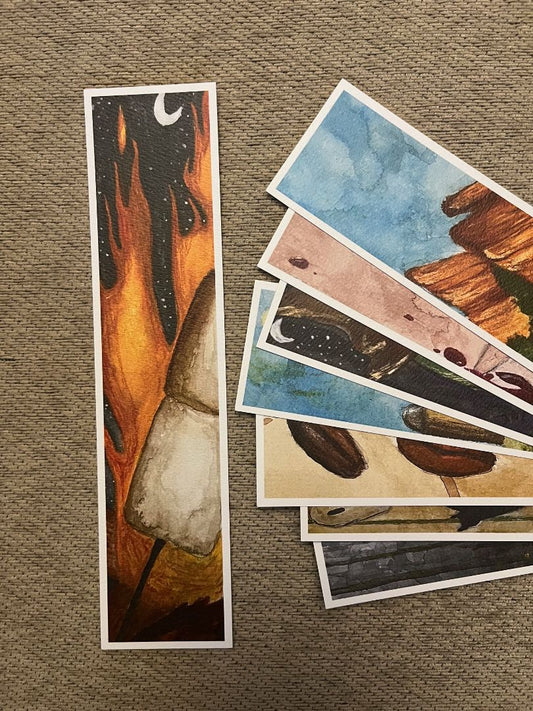 Multi Queer & Crafty Bookmark- Camp fire, 2x8.5