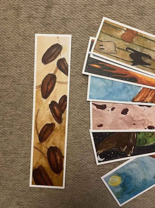 Multi Queer & Crafty Bookmark - Coffee Beans, 2x8.5