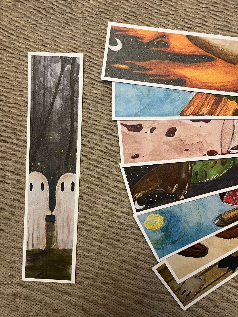 Multi Queer & Crafty Bookmark- Ghost Love, 2x8.5