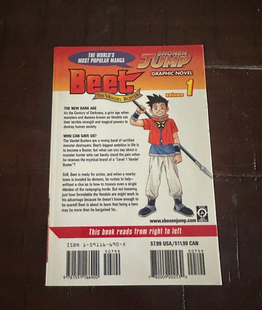Beet the Vandel Buster Vol 1 Manga, 8 x 4 x 1