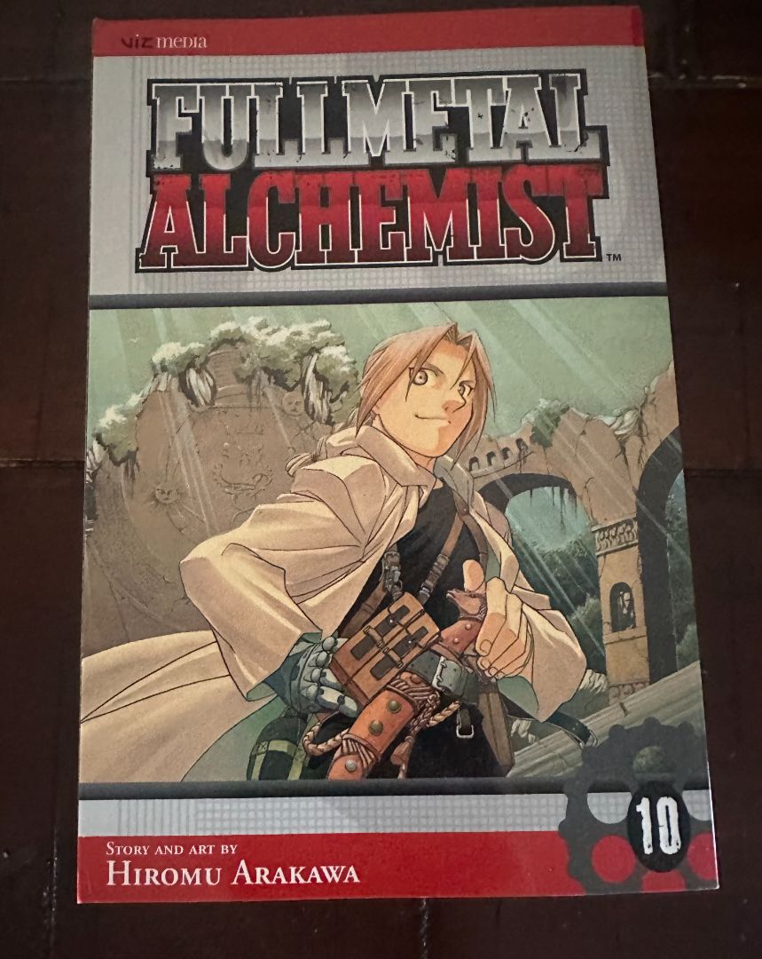 Full Metal Alchemist Vol 10 Manga, 8 x 4 x 1