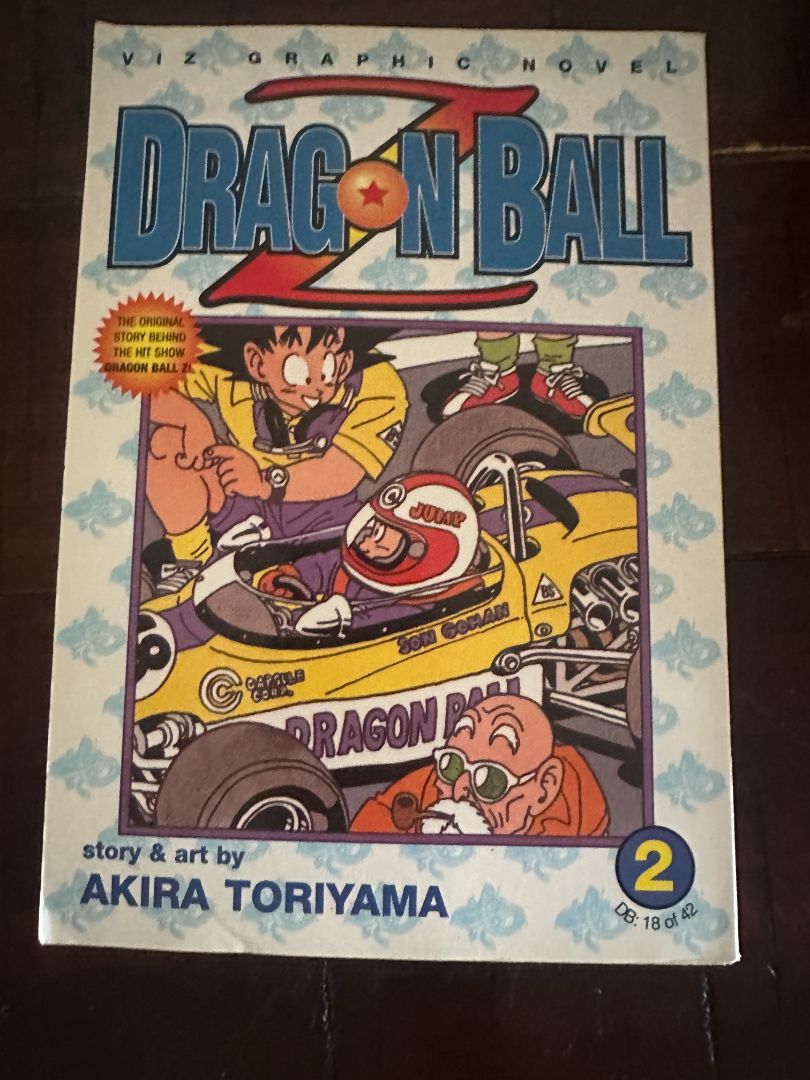 DragonBallZ Vol 2 Manga, 11 x 8 x 1