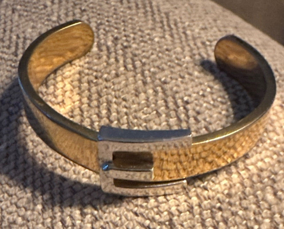 Gold  Trifari E Bracelet