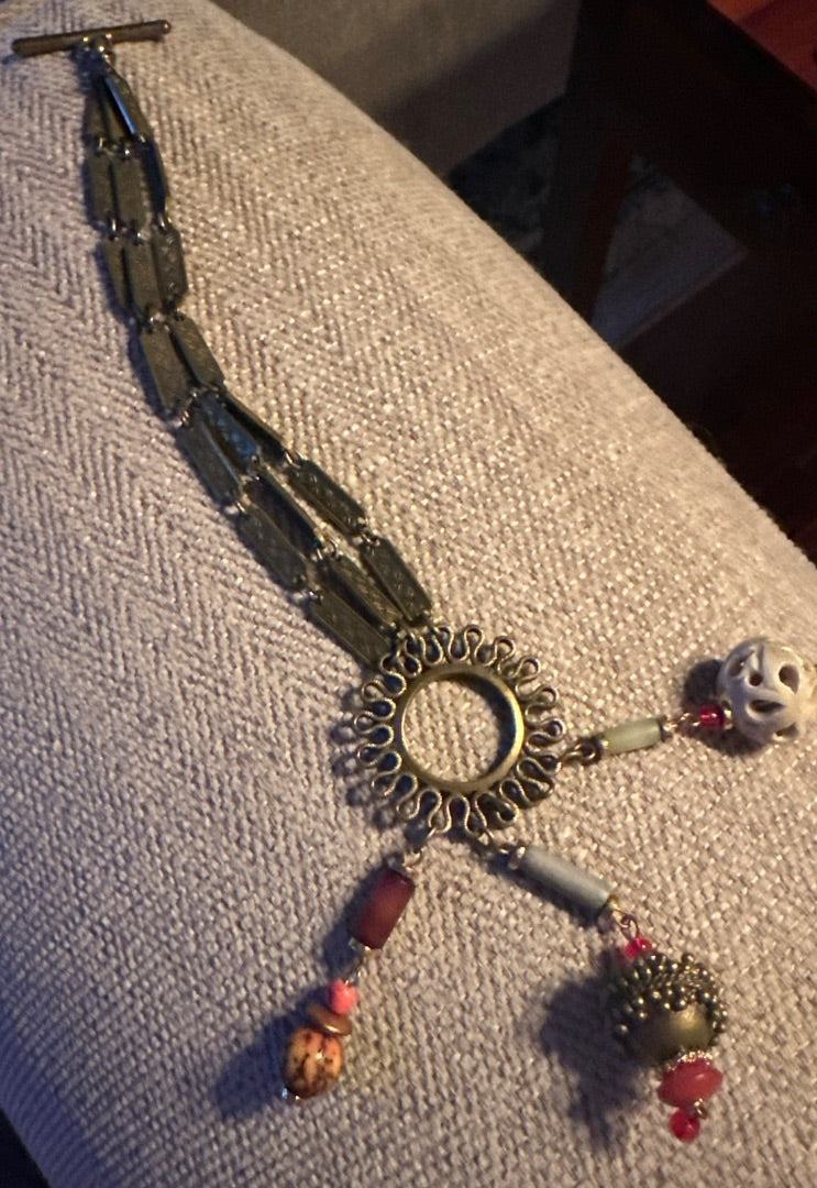 Vintage Asian charm bracelet