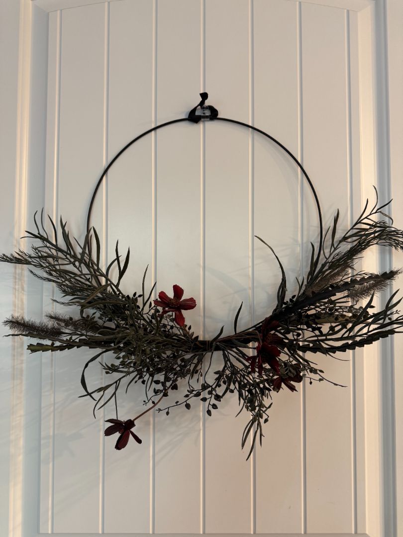 Black Floral Wreath