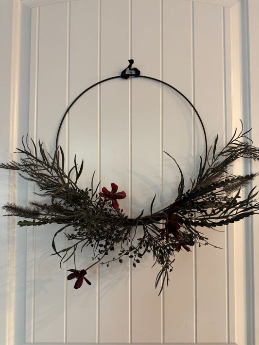 Black Floral Wreath