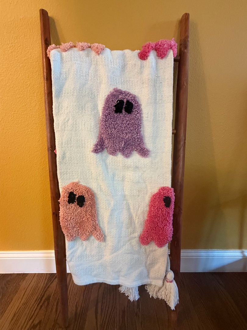 Pink Purple Peach Ghost Blanet