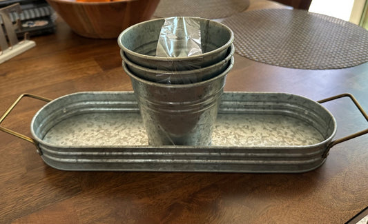 Better Homes & Gardens metal containers & holder