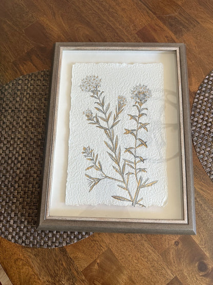 Wood Frame Wild Flower, 16 X 12