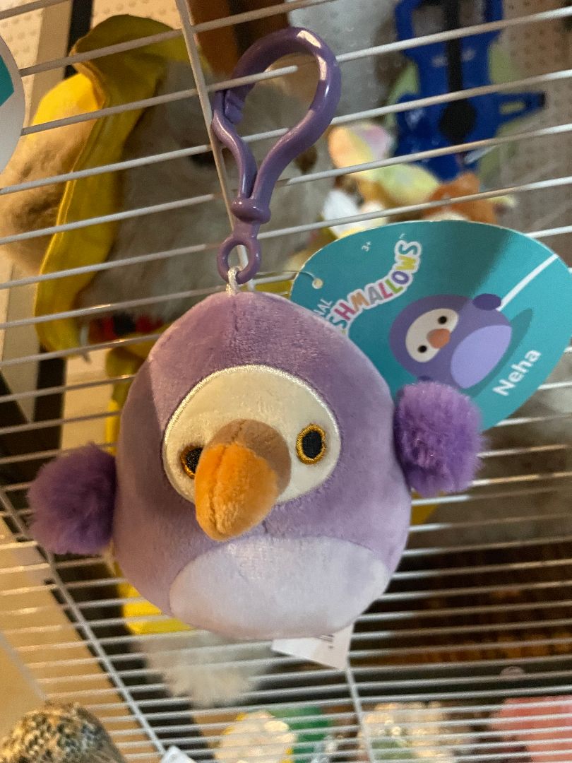 Purple Squishmallow Toucan, Clip