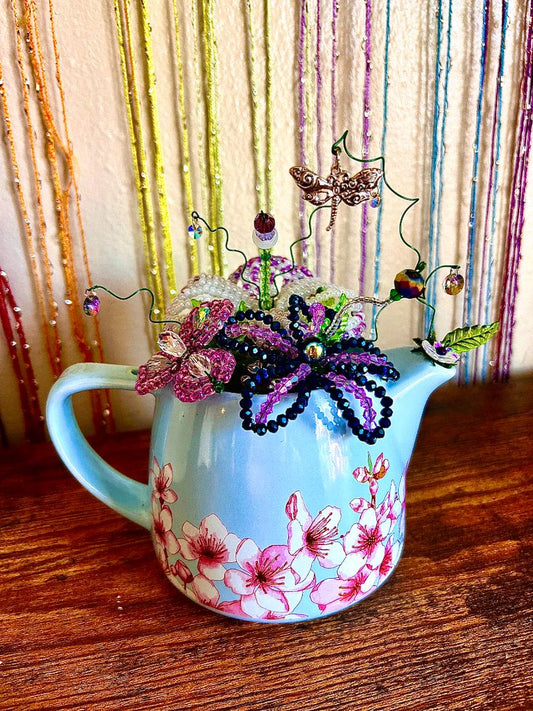 Daisy+Jade Handmade teapot garden